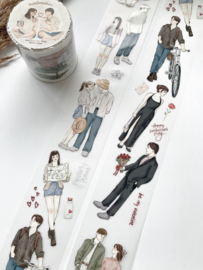 Kiss-cut Pet tape SAMPLE  Soulmates  Katkreates