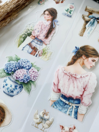 Cottage Bloom and Romantic Farmhouse KISSCUT  Sample  2.5 meter