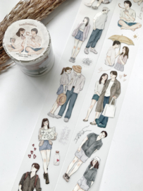 Kiss-cut Pet tape SAMPLE  Soulmates  Katkreates
