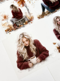 Ma.Journaling  Burgundy Me!   Pet sample