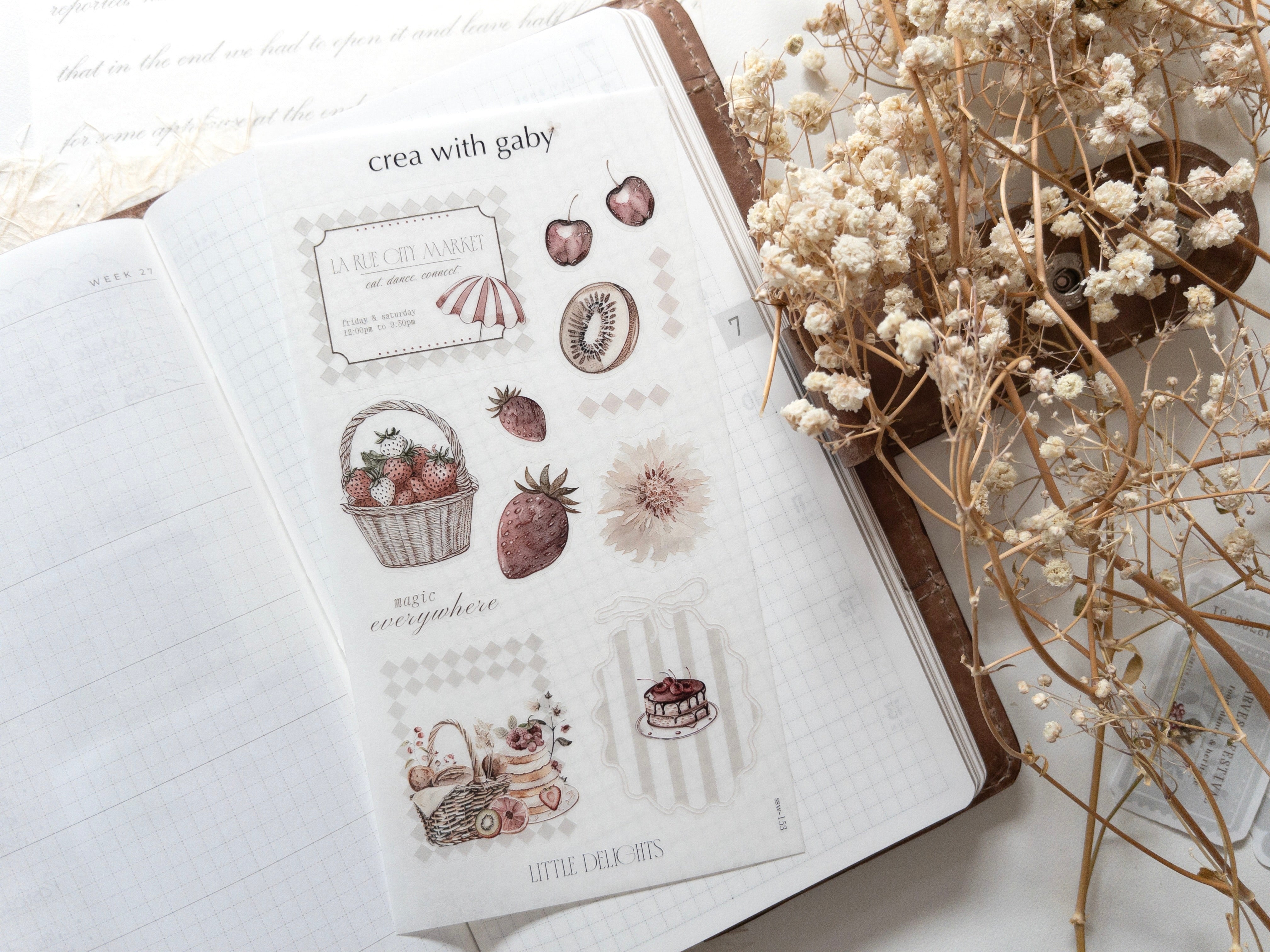 Crea wiht Gaby - Deco sticker - Little delights no 1