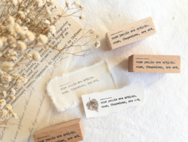 Crea with Gaby - Stempel - Some people are art