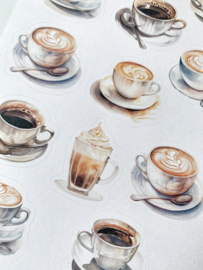 Stickervel Koffie - Studio Art by Lea