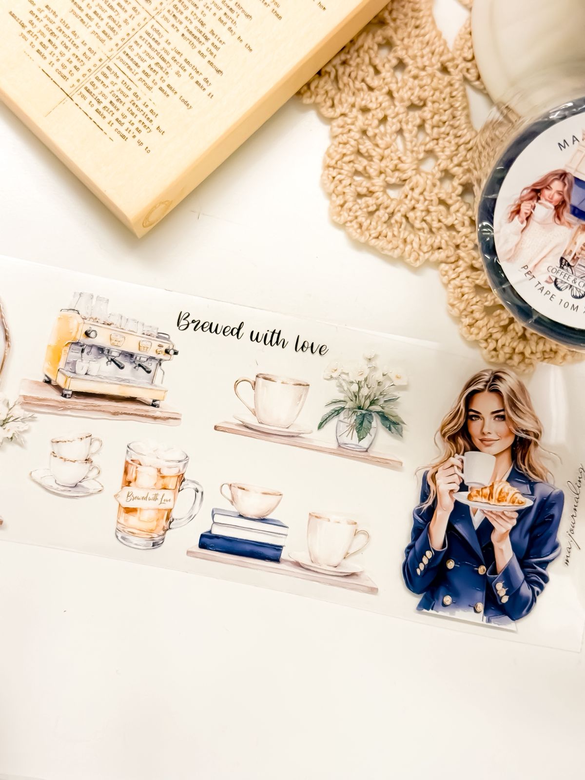 Ma.Journaling  Coffee and Cream 3D Pet sample