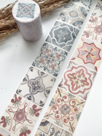 Washi tape Mediterrane Tegels sample