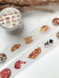 Kiss-cut Pet tape SAMPLE  Asian Food Katkreates