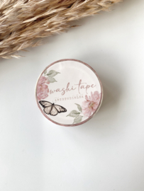 Washi tape Studio Lea - Peonies Butterfly