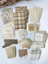 Mindwave Paper Bundle - Collage stickers Ochre