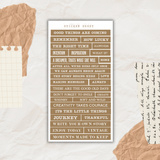 Studio by Lea - sticker Words & Quotes Dark Brown