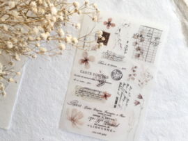 Crea wiht Gaby - Rub-on sticker- Vintage Ephemera