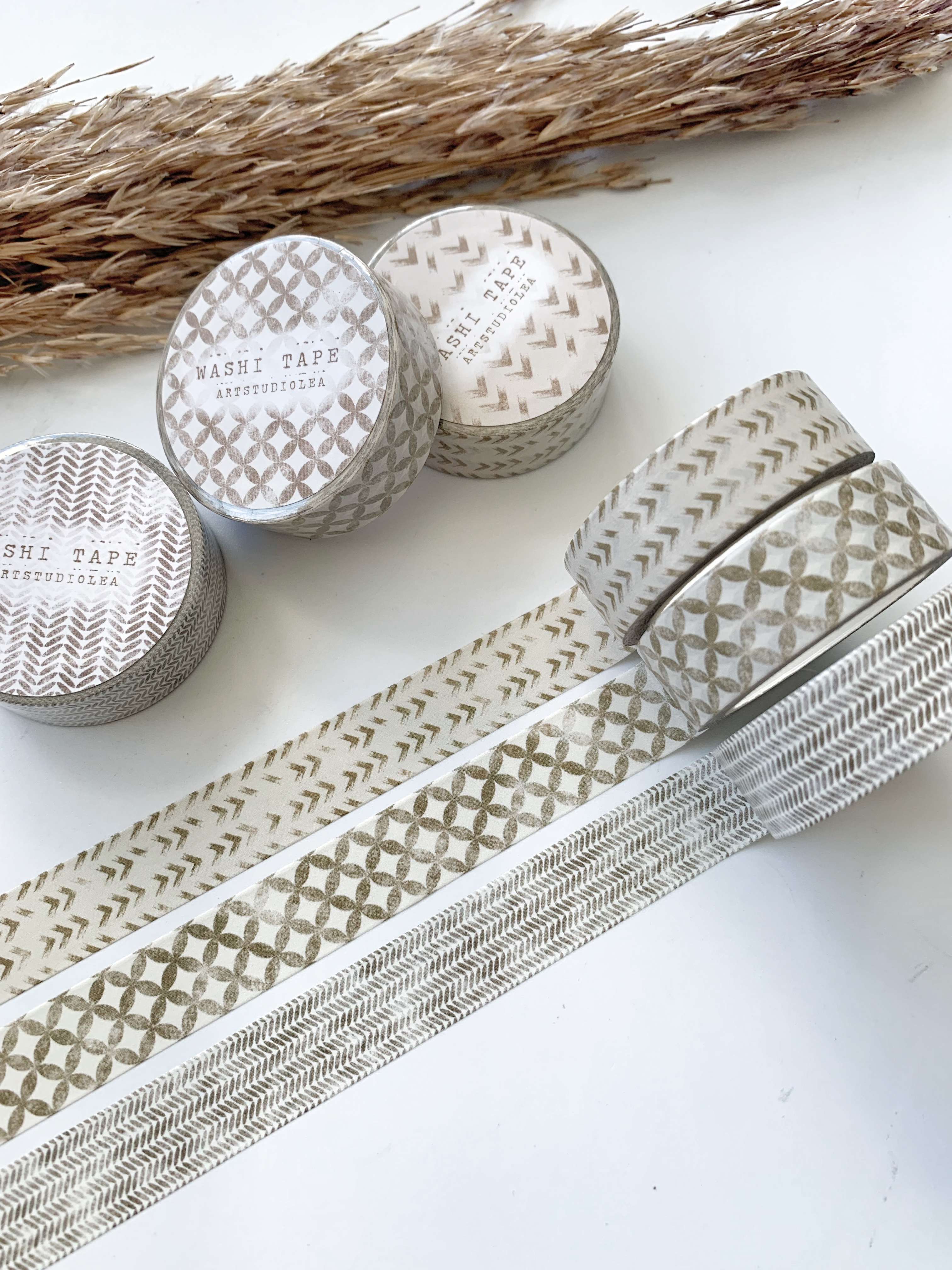 Washi tape Studio Lea - Geometrical patterned LEAVES