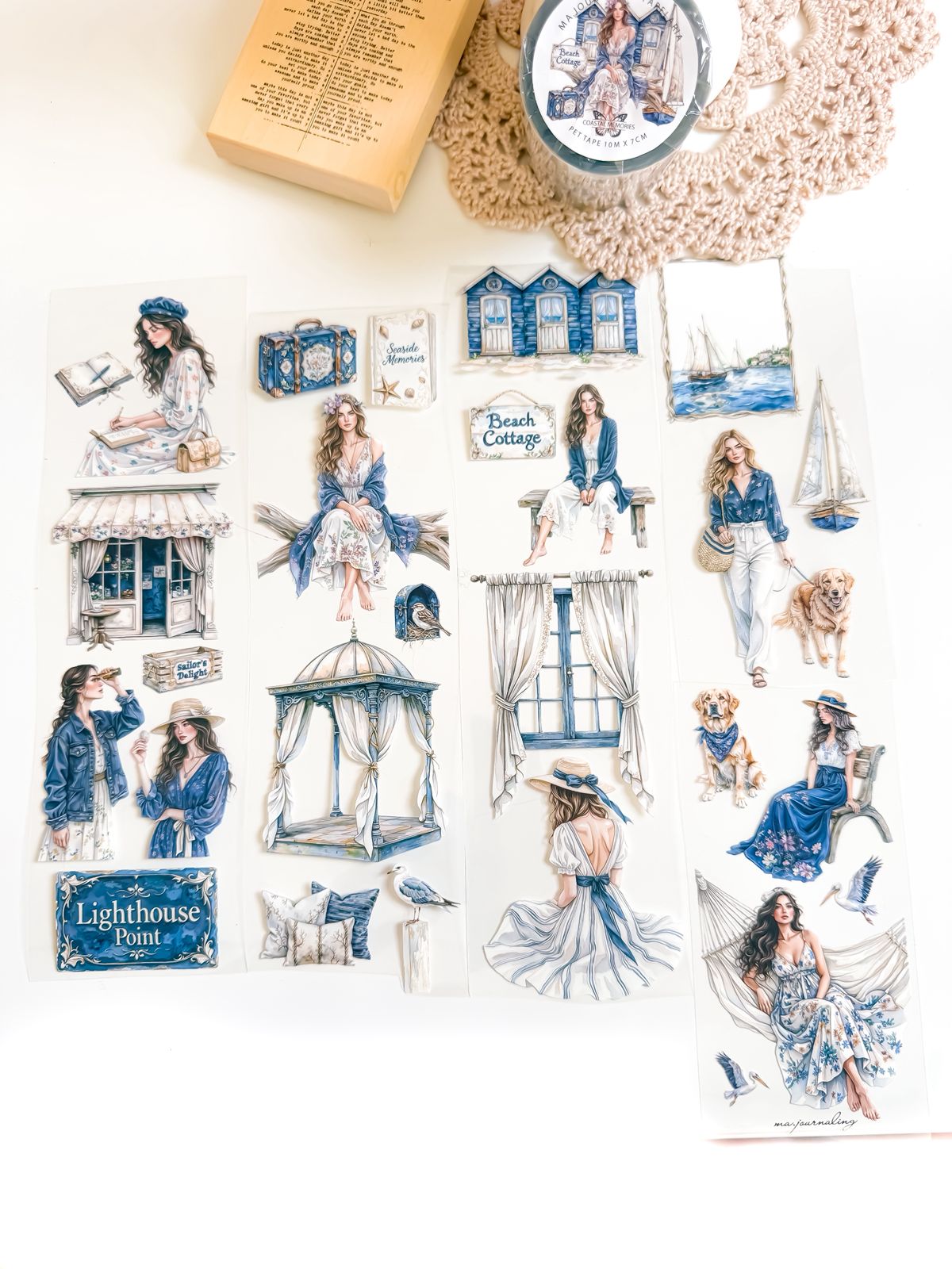 Ma.Journaling  Coastal Village 3D Pet sample