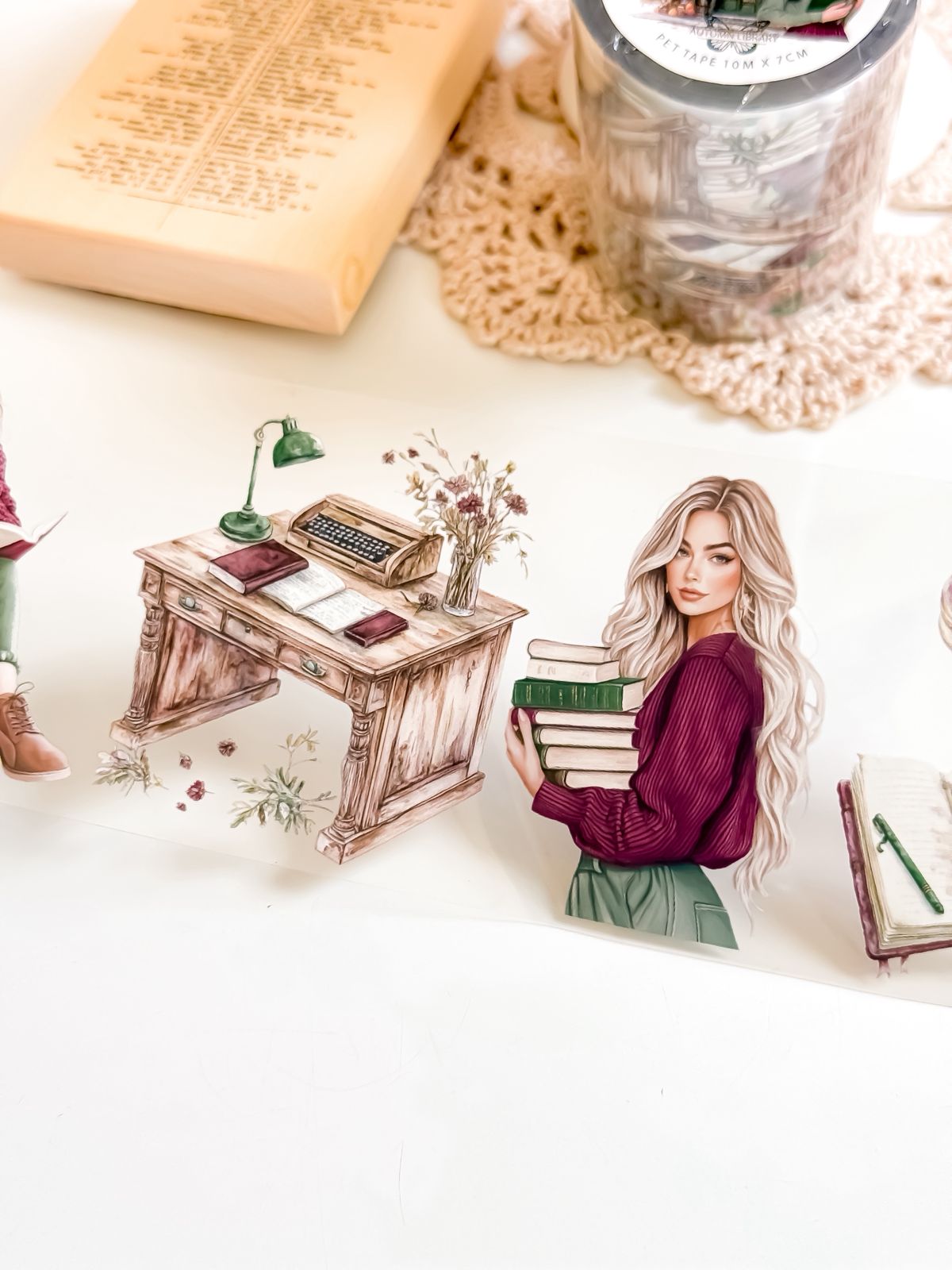 Ma.Journaling  Autumn Library 3D Pet sample
