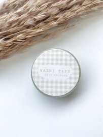 Washi tape Studio Lea - Thin soft colored gingham Olive