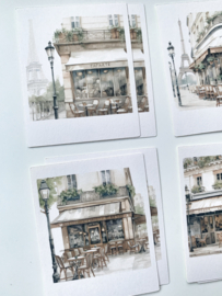 Studio by Lea - sticker pakketje  Cafe in Paris Polaroid