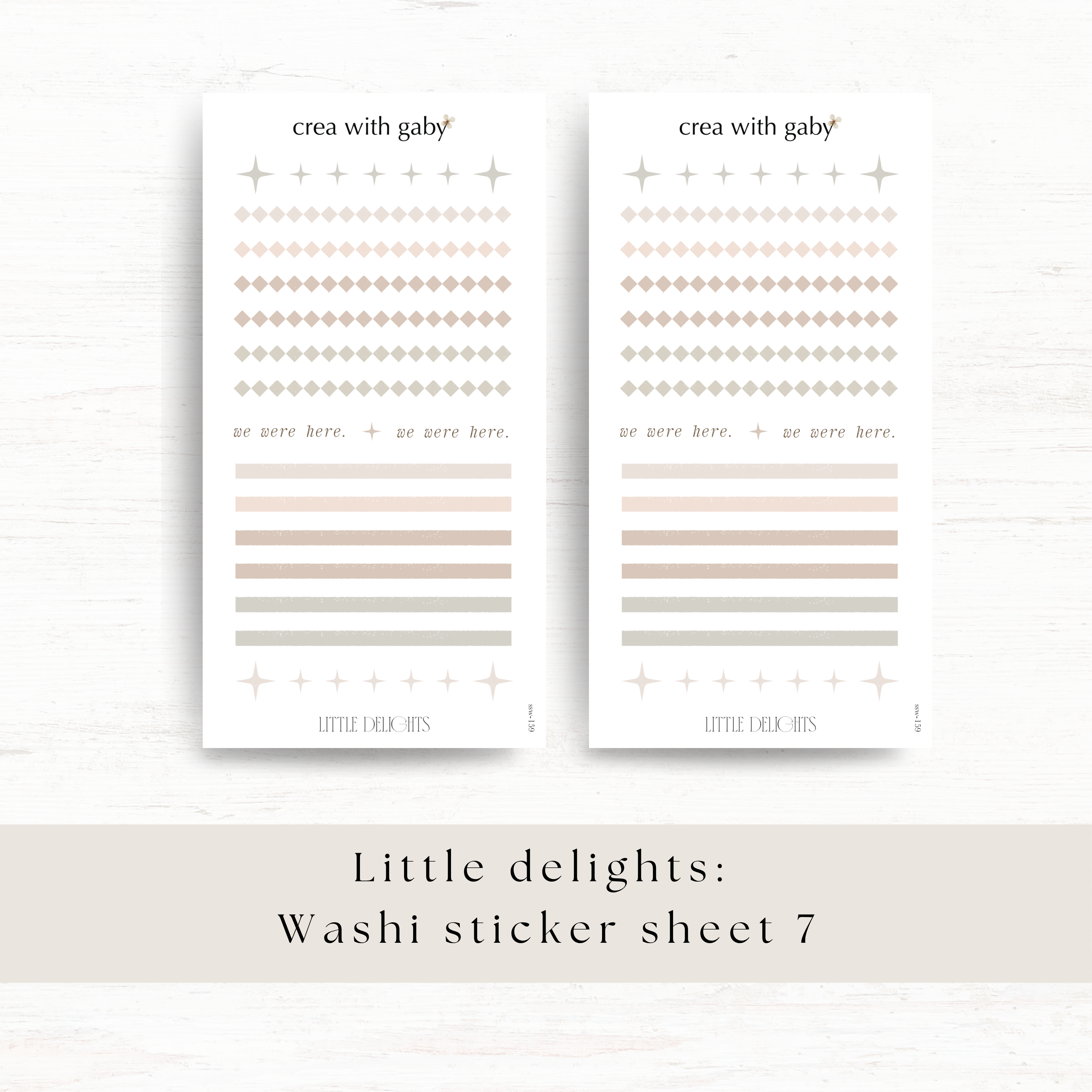 Crea wiht Gaby - Deco sticker - Little delights no 7