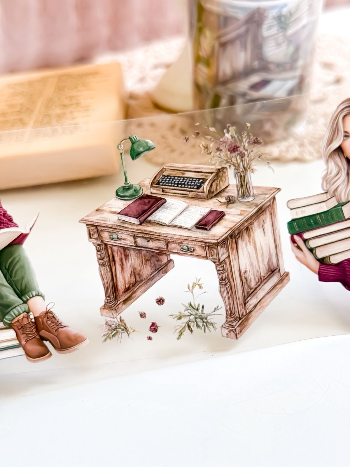 Ma.Journaling  Autumn Library 3D Pet sample