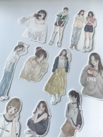 Mindwave Amie stickerpakketje Comic Girl