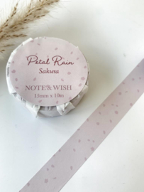 Note and Wish Petal Rain Sakura