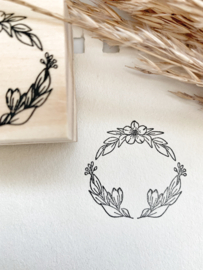 Stempel Bloemen Krans
