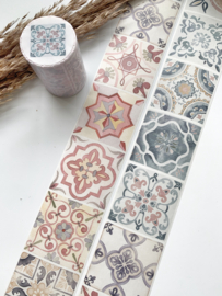 Washi tape Mediterrane Tegels sample