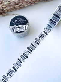 Mindwave Masking tape Black/With Books