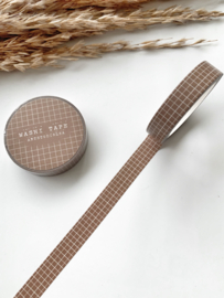 Washi tape Studio Lea - Soft Colored Grid DARK 10mm