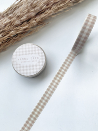 Washi tape Studio Lea - Thin soft colored gingham Pink