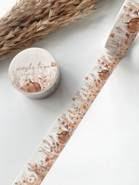 Washi tape Studio Lea - Autumn pumpkin and flowers meadow