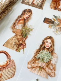 Cottage Bloom and Romantic Farmhouse KISSCUT  Sample  2.5 meter