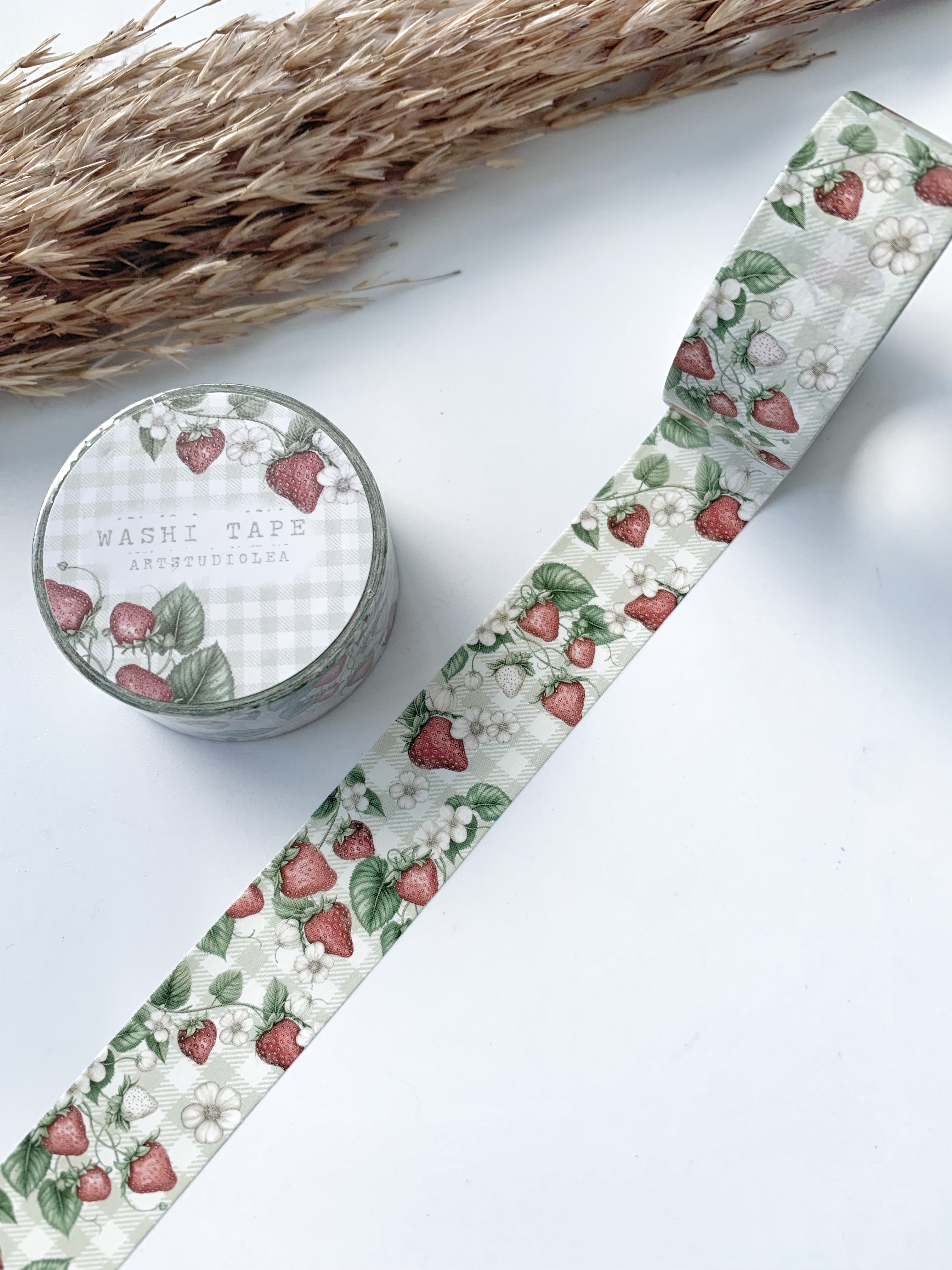 Washi tape Studio Lea - Strawberry gingham