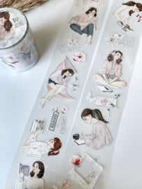 Kiss-cut Pet tape ROL  Books & Journal Katkreates