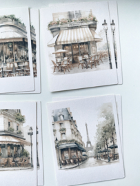 Studio by Lea - sticker pakketje  Cafe in Paris Polaroid