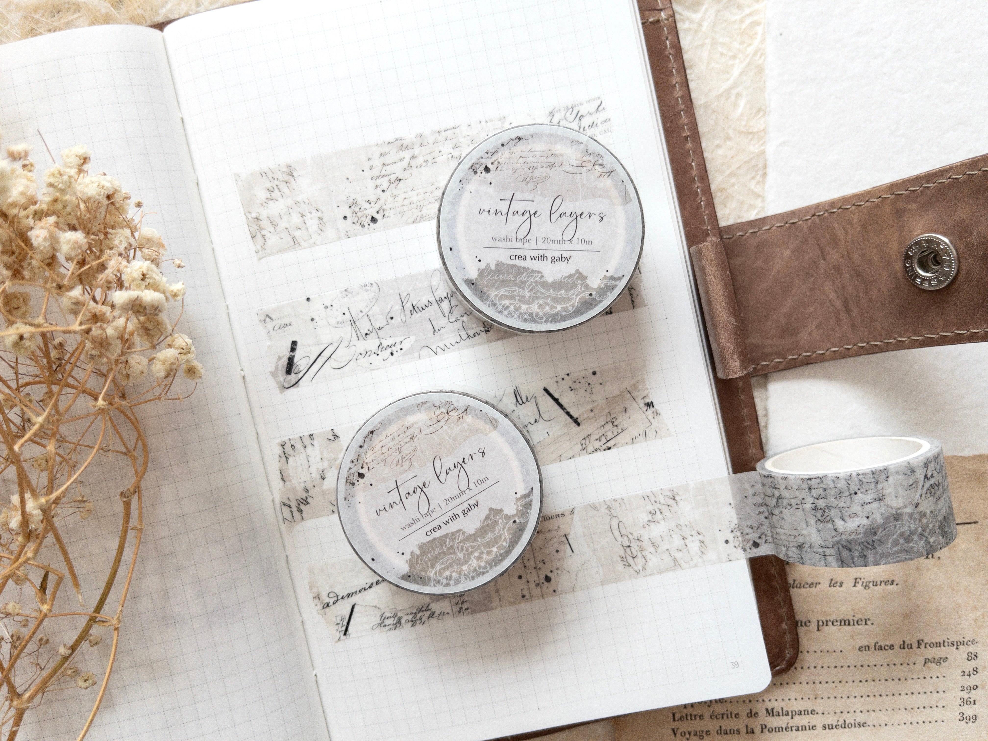 Crea with Gaby - Washi tape- Vintage Layers 20mm