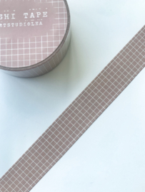 Washi tape Studio Lea - Vintage oud roze grid