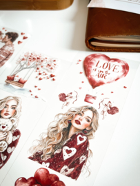 Ma.Journaling   Valentine Red  3D Pet sample
