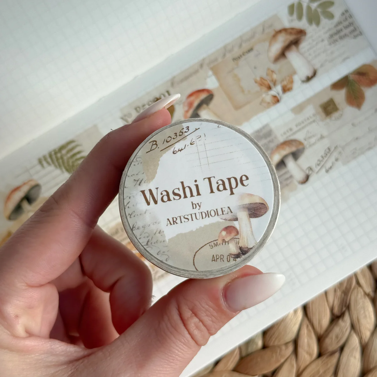 Washi tape Studio Lea    30mm Mushroom Collage