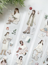 Kiss-cut Pet tape ROL  Holly Winter Katkreates