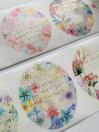 Papier Tape  Flower Scroll Special Edition 7 -  Sample