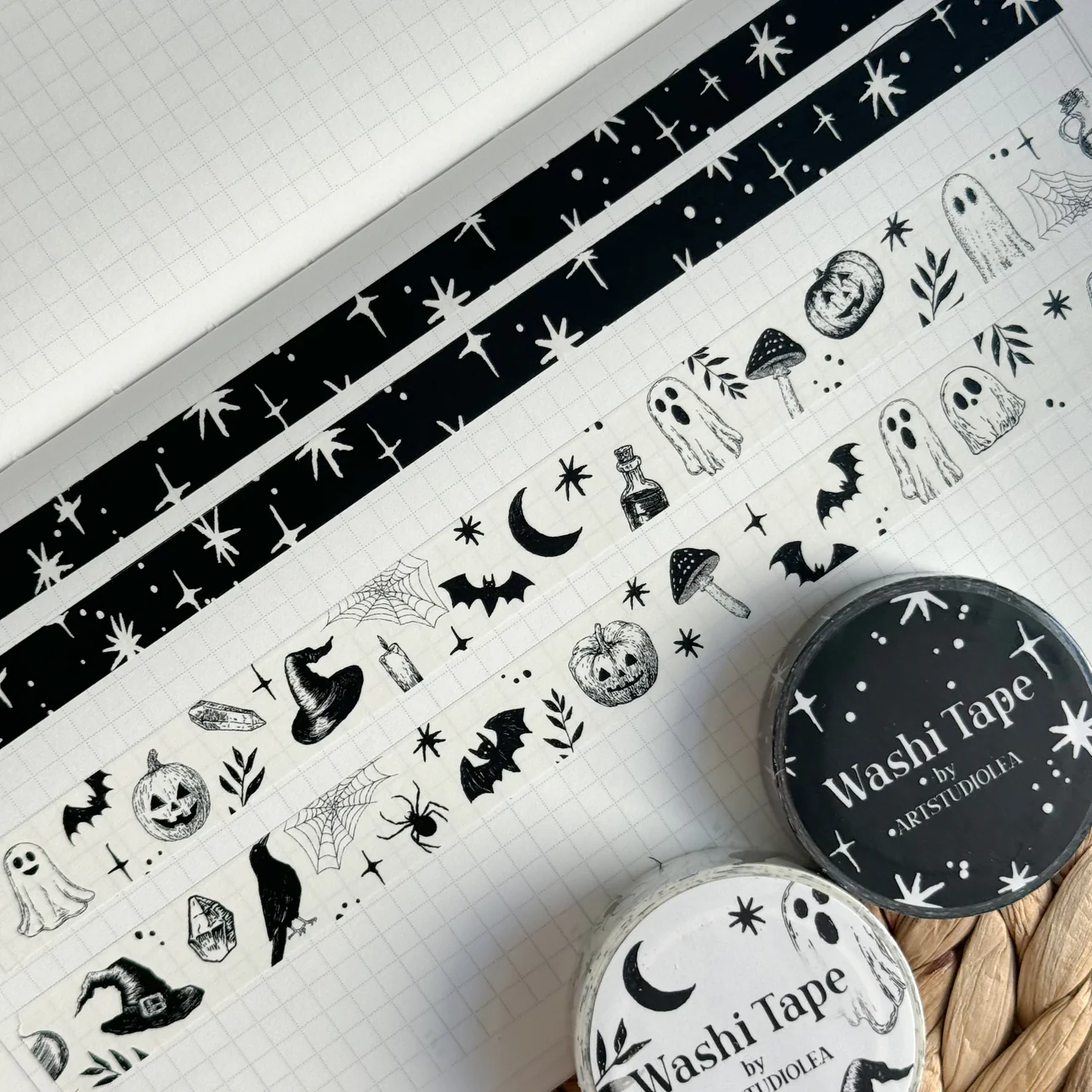 Washi tape Studio Lea - Spooky Halloween Stars