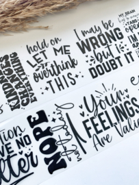 Words and Quotes  Sample  2.5 meter