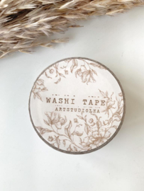 Washi tape Studio Lea   Vintage Flower Wit