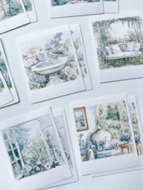 Studio by Lea - sticker pakketje  Blue Spring Polaroid
