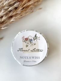 Floral Letter - Note and Wish