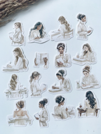 Studio by Lea -  Beige Planner Girls stickers