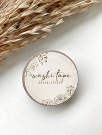 Washi tape Studio Lea - Vintage Whimsical Flower BEIGE smal