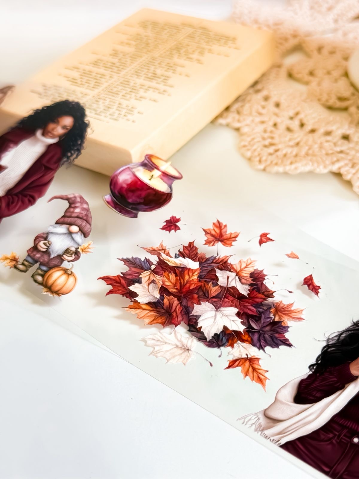 Ma.Journaling  Amazing Burgundy 3D Pet sample