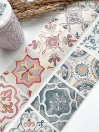 Washi tape Mediterrane Tegels sample