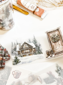 Ma.Journaling  Winter Cabin  Pet sample
