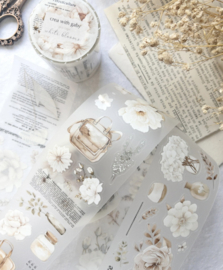 Crea with Gaby- White Blooms- SAMPLE